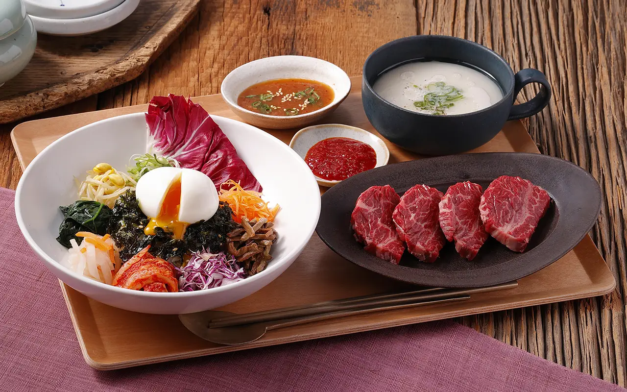 9種野菜のビビンバ＆ハラミ定食